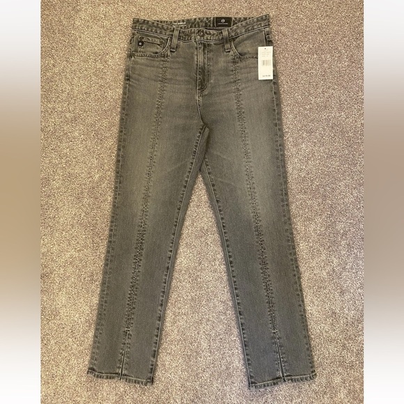 AG Adriano Goldschmied Women's The Isabelle Straight Crop Jeans Size 27 NWT $215 - Picture 2 of 16